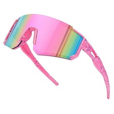 Kids Sunglasses Youth Baseball Sunglasses for Boys Girls 63 Millimeters Pink