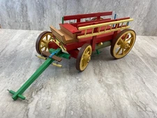 Wooden Toy Farm Wagon or Cart - Hand Crafted - Well built from Kit - 70's - VTG
