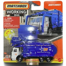 Matchbox Working Rigs Metal Vehicle - GARBAGE KING XL [HVV12] 7/16 - New