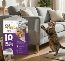 Cat Training Tape Sheets   10 XL 17x11.5 in Double-Sided Anti Scratch Shiel...
