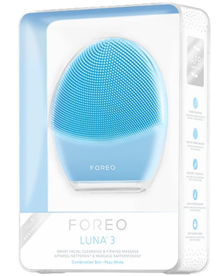 FOREO LUNA 3 Smart Facial Cleansing & Firming Massager (Blue) - Combination Skin