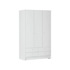 Argos Malibu Wardrobe 3 door 4 drawer Colour White 