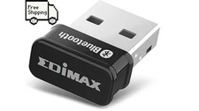 Edimax Bluetooth Adapter for PC, BT 5.0 EDR Nano USB Dongle, Fast Transfer, Blue