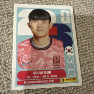 Panini FIFA World Cup 2026 Minjae Kim South Korea KOR 4 Bayern Soccer Sticker