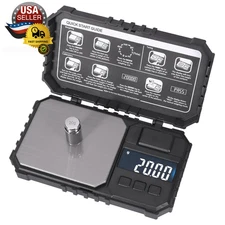 Digital Pocket Scale with Cover 20G Calibration Weight 0.01 Gram Accuracy 500G P