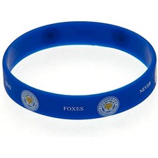 Leicester City FC Silicone WristbandOne Size Blue BS3336