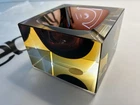 Vintage Murano Glass Cube Bowl Dish Tray Art Glass Made In Italy