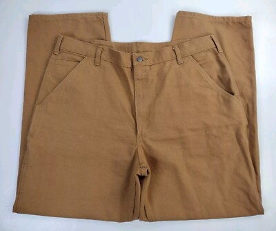 Carhartt B11 BRN Carpenter Canvas Pants Men s Size 40x32 Brown 