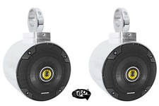  2 kicker CSC54 5.25" 360  Degree Swivel Chrome Wakeboard Tower Speakers