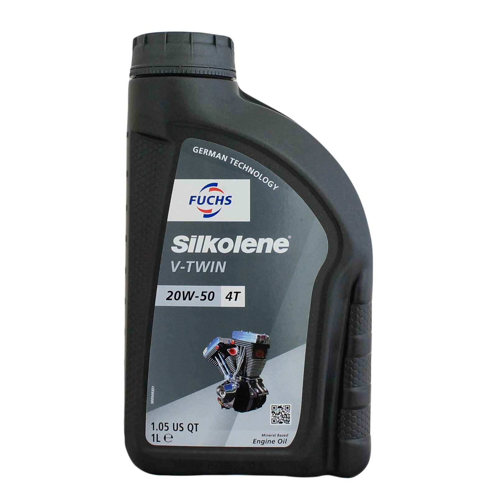 Silkolene V-TWIN 20W-50 Mineral Based Motorcycle 20W50 4T Engine Oil (Fuchs) 1L