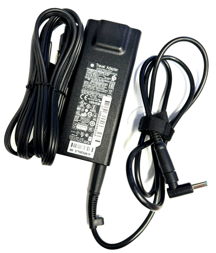 Genuine HP 90W 19.5V AC Travel Adapter Charger Blue Tip 601485-001 HSTNN-DA22 - Picture 4 of 10