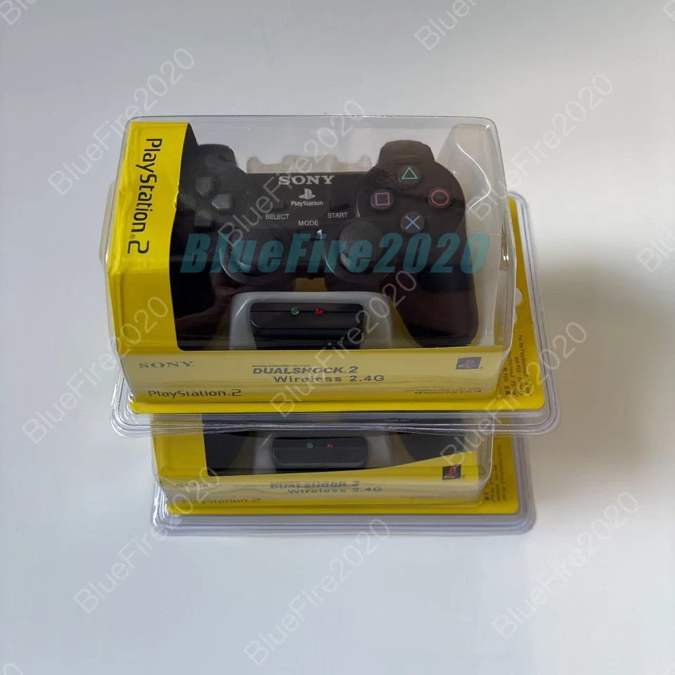 2 Pieces -Wireless Controller for Playstatian 2 PS2-Black（With Receiver） - Image 2 of 2