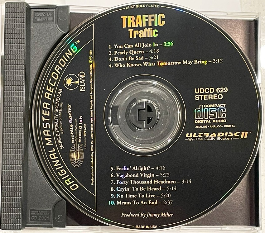 限定高音質モービルフィデリティー盤】トラフィック 【公式通販】