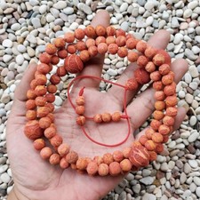 9 MM Buddhist Mala Genuine Red Sponge Coral 108 Prayer Beads Rosary 02