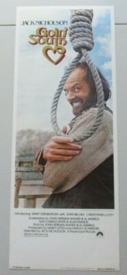 GOIN' SOUTH ORIGINAL ROLLED 14X36 INSERT MOVIE POSTER 1978 JACK NICHOLSON GOING