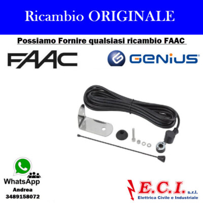 FAAC Antenne 433MHZ Mit Halterung Und Kabel 412003