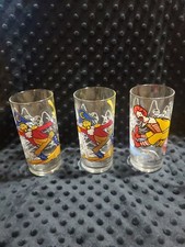 3 verres à boire vintage McDonaldland Action Series 1977 - McDonalds