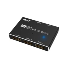 8K@60Hz UHD 4K HD Displayport 1x3 DP Splitter MST SST Hub Multi Monitor Adapter