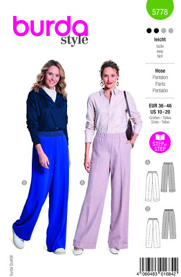 burda style Nr. 5778 Hose Gr. 36 - 46 HW 2024 - Neu