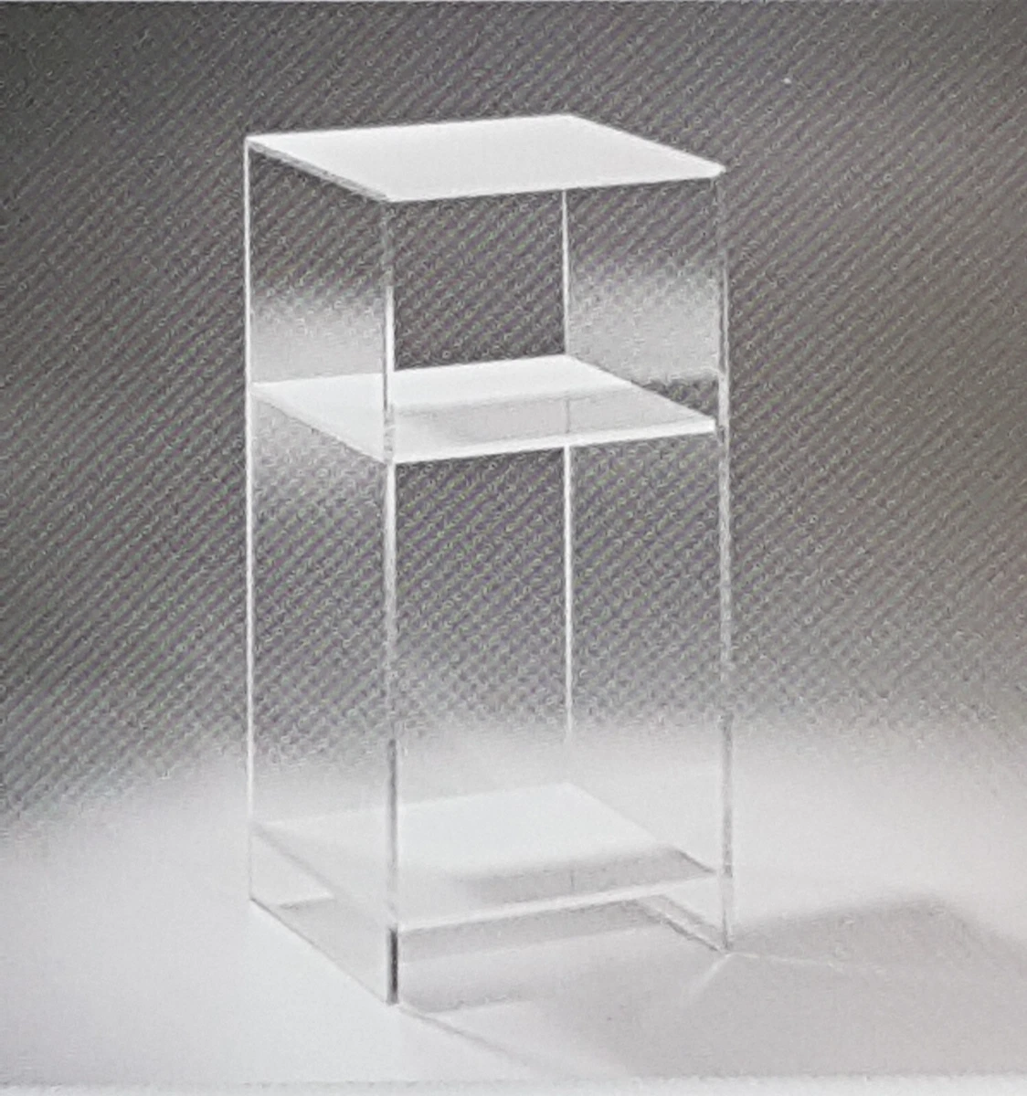 Estantería - Consola de cristal acrílico transparente/blanco
