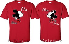 Mickey and Minnie Soul Mate LOVe Couple matching funny cute T-Shirts S-4XL