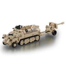 Army Military Soldiers SWAT Half Tracked Armor Vehicle Trailer Building Blocks