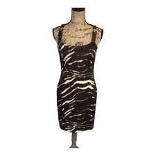 Michael Kors Womens Sheath Dress Size Small Shoulder Strap Fitted Multicolor