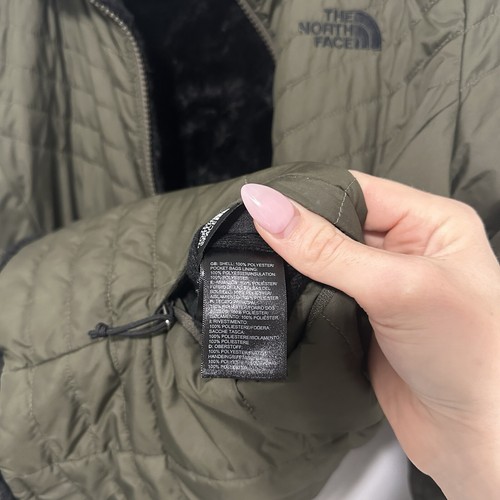 The North Face Mossbud Insulated Reversible Jacket Womens Size Small Green Black - Picture 9 of 15