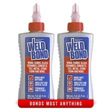 Weldbond Multi Surface Adhesive Glue 2 Pack Clear Non Toxic Quick Dry 5.4oz