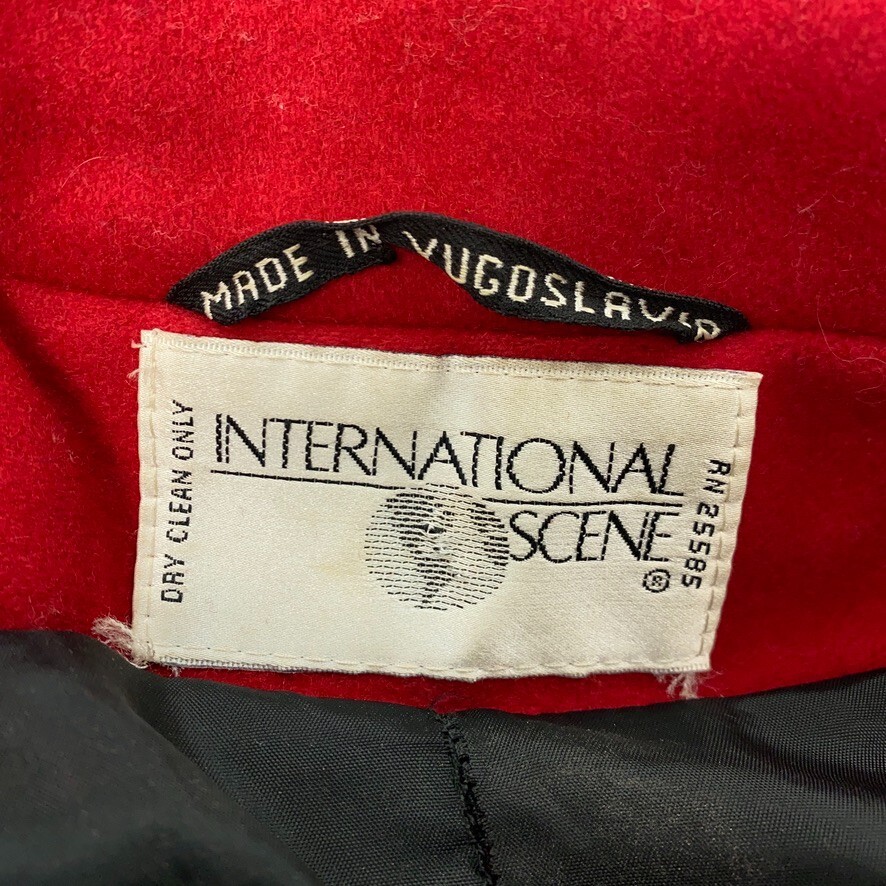 VTG International Scene Wool Patchwork Jacket Wom… - image 3