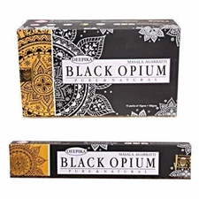 Deepika Masala Incense Sticks Hand Rolled Black Opium Fragrance Agarbatti 180g