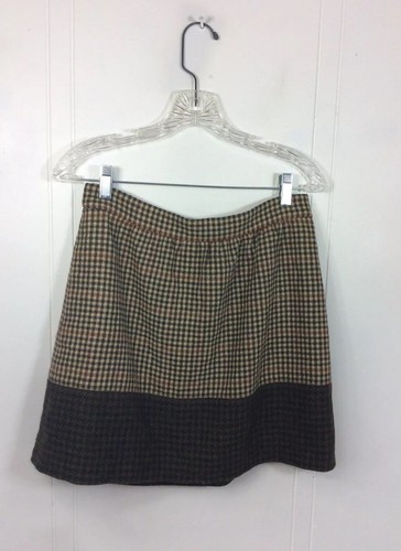 J.Crew, J CREW Plaid Wool Skirt Womens 6