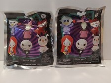 Lot Of 2 Disney Nightmare Before Christmas Series 1 Mystery Figural Bag Clips 3"