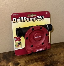 DrillPump750 Water Transfer Drill Pump 750 GPH , for draining ponds, fish tanks