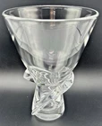 Vintage Signed Steuben Crystal Spiral Vase 8058 by David Pollard MCM 1955 w/ Bag
