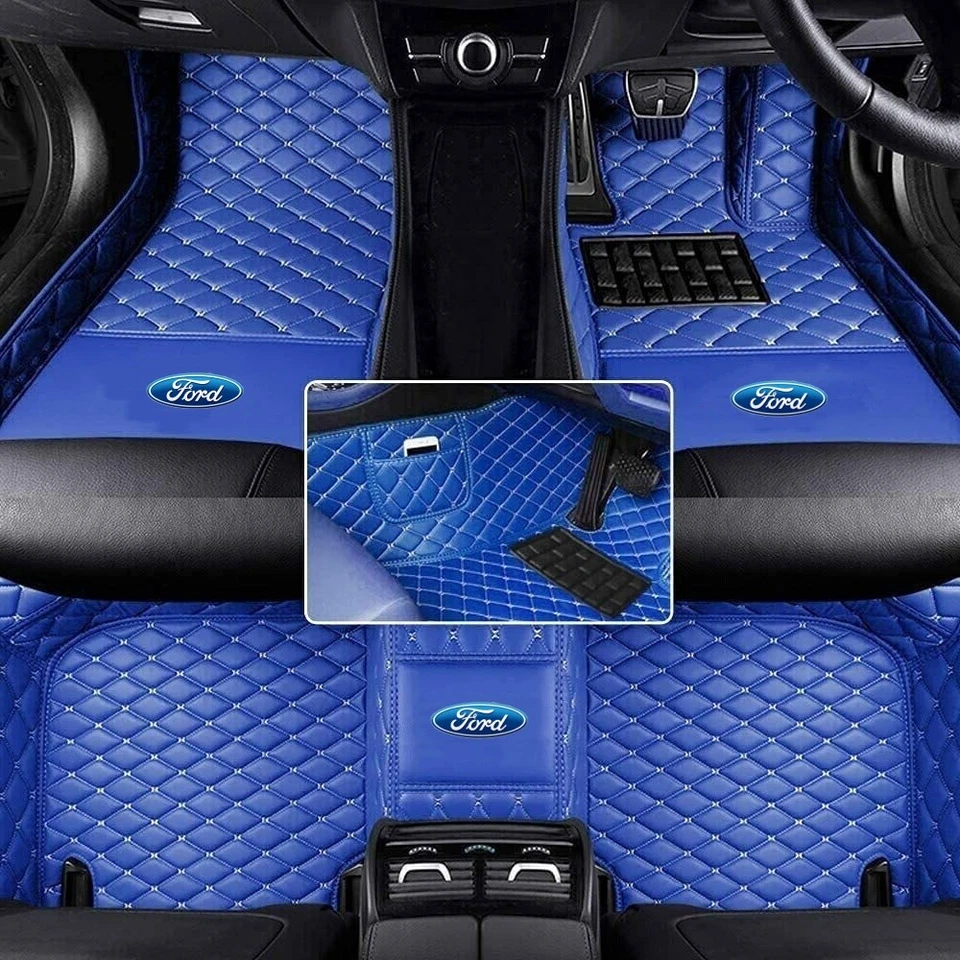 For Ford Car FIoor Mats All Models Custom F-150 RHD All-weather Auto Carpets Rug - Image 4 of 4