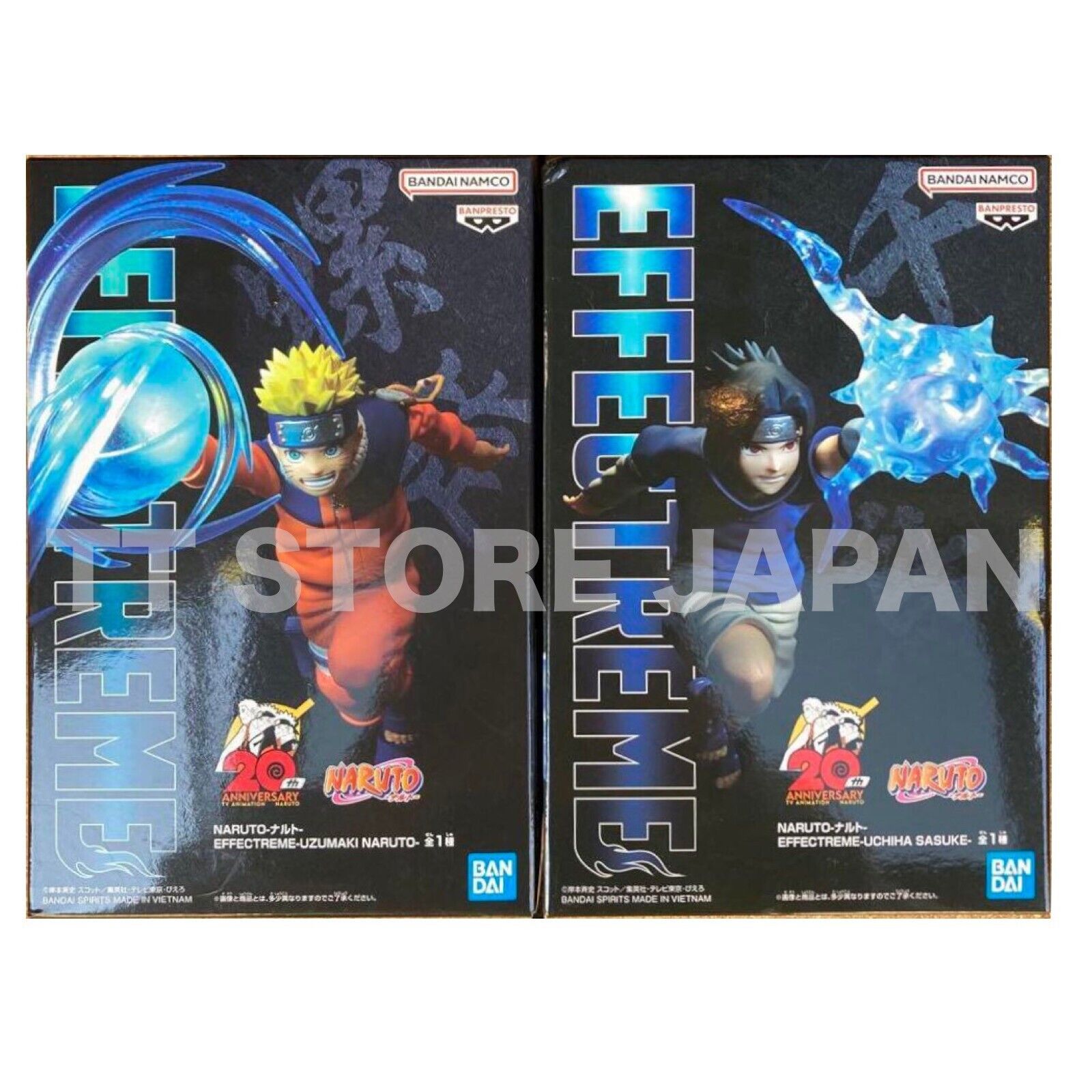 1 FIGURE NARUTO - UCHIHA SASUKE - EFFECTREME - REF.: 19230 - BANDAI  BANPRESTO