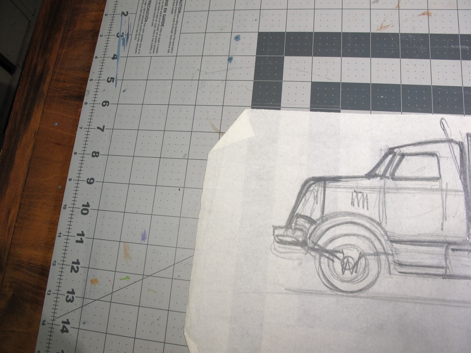 vtg 1955 Marx Dump Truck toy Eldon Dedini sketch concept art v8