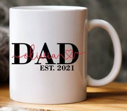 Fathers Day Mug Personalized Mug Custom Daddy Mug Fathers Day Mug Customized