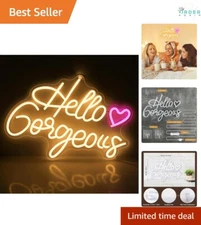 Neon Sign Acrylic Wall Decor USB Powered Game Room Bedroom Man Cave Party