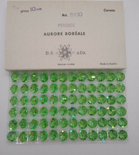 Factory Pack Swarovski Crystal Peridot AB 10mm Lentil 5100 Beads; 72pc Bulk