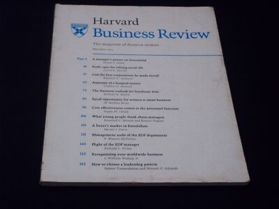 1973 MAY HARVARD BUSINESS REVIEW MAGAZINE - DECISION MAKERS FRONT COVER - H 6844