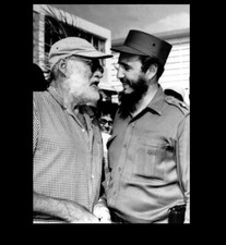 Fidel Castro Meets Ernest Hemingway PHOTO Cuba President, Author