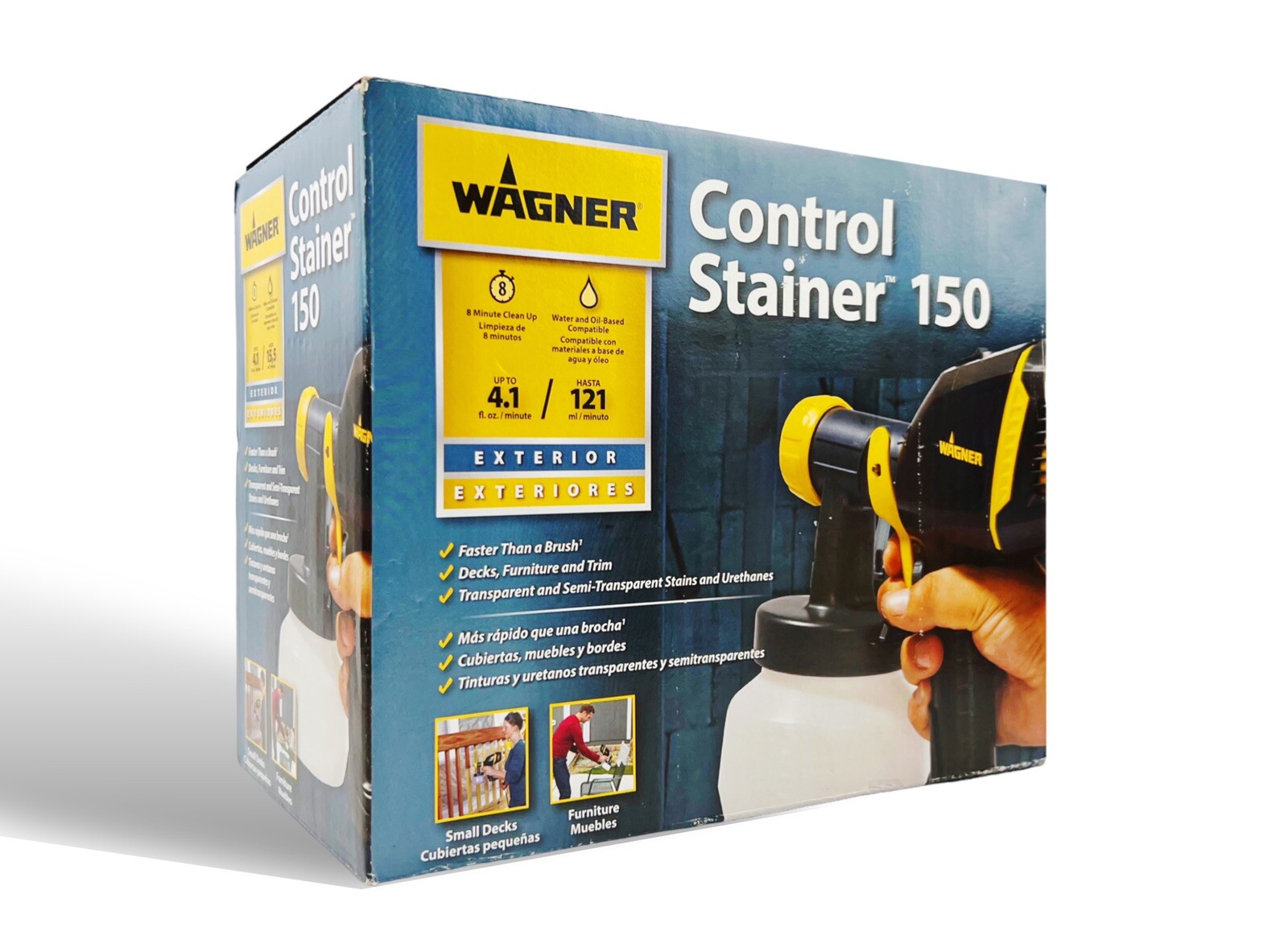Wagner Electric Sprayer Handheld Control Stainer Lightweight 150HVLP