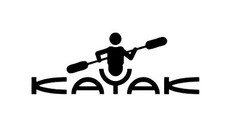 ADESIVO AUTO MOTO KAYAK CANOA SPORT 16.3 X 6 CM NERO VINILE IMPERMEABILE PVC