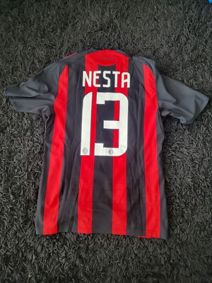 AC Milan 2008-2009 Home Shirt 13 NESTA Short Sleeve Bwin Sponsor