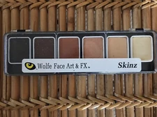 WOLFE BROTHERS ART & FX SKINZ Makeup palette, Includes 6 Shades