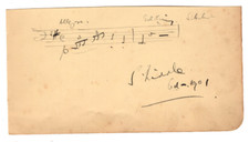 Samuel Liddle Signed Musical Quote 1901 / Autographed English Composer