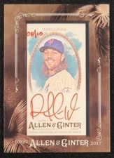Robert Gsellman 2017 Allen & Ginter Red Ink Auto #'d 8/10 Framed Mini MA-RGS