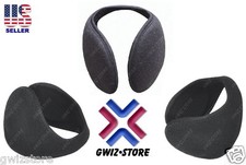 New Mens   Women's Behind The Head Ear Muffs Or Wraps In Black